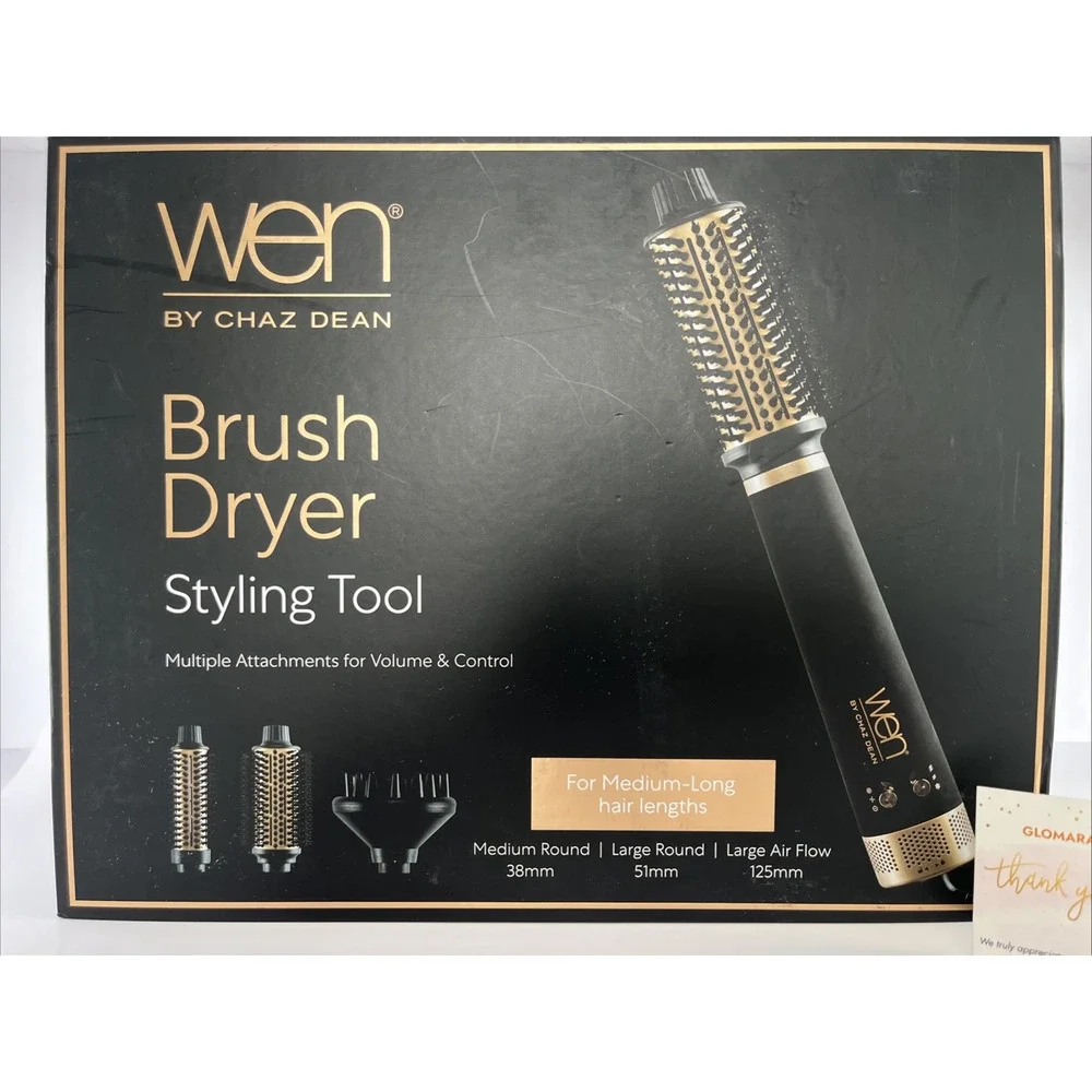 WEN by Chaz Dean Brush Dryer Styling Hair Dryer with Attachments OEM